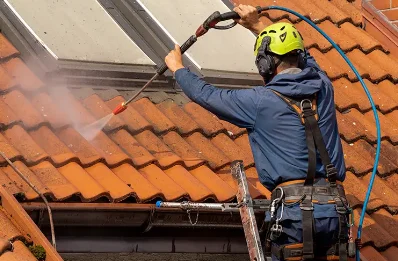 Démoussage et hydrofuge de toiture à Néville